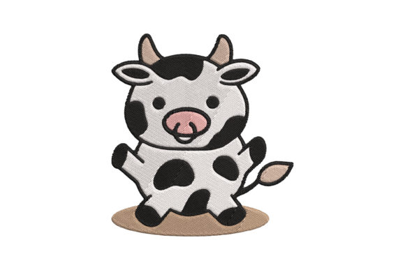 Cute Baby Animal Cow Cartoon Embroidery Review for Seasonal Products