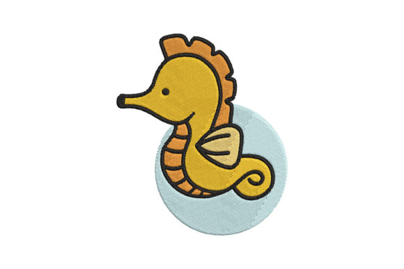 Cute Sea Animal Sea Horse Cartoon Design Review for Boutique Sweatshirts