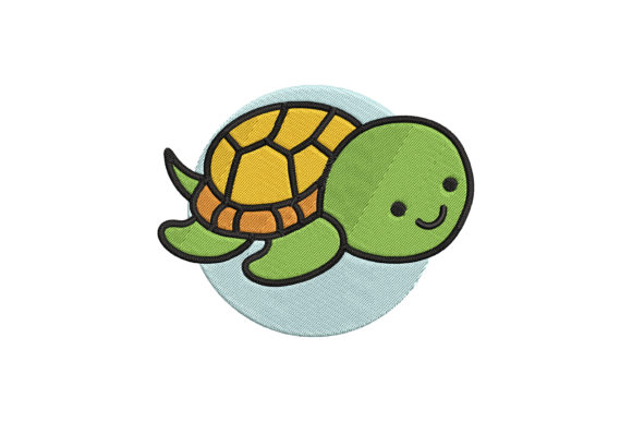 Cute Sea Animal Turtle Cartoon Embroidery Review