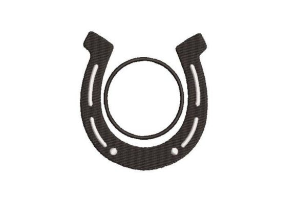 Horse Monogram Embroidery Design