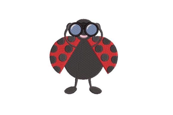 Ladybug Holding Binoculars: Seasonal Embroidery Review