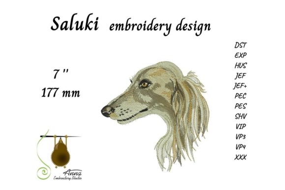 Saluki Dog Embroidery: A Designer’s Review for Craft Fair Products